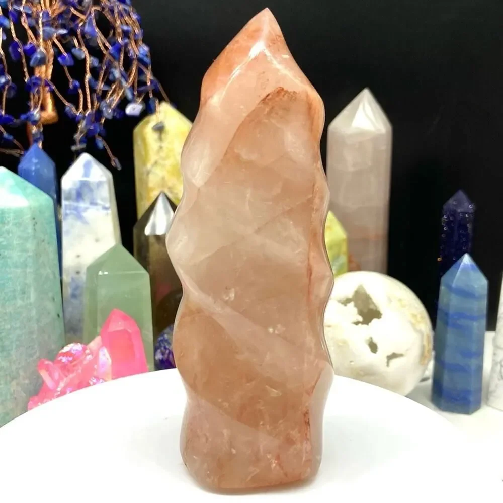 Fire Quartz Flame Crystal Natural Stone